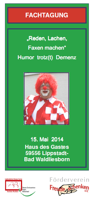 Flyer Fachtagung 2014 Humor trotzt Demenz