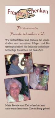 Flyer Freude schenken e.V.