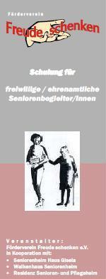 Flyer Freude schenken e.v.